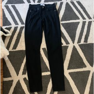 Paige vertigo ultra skinny 26 black denim GUC